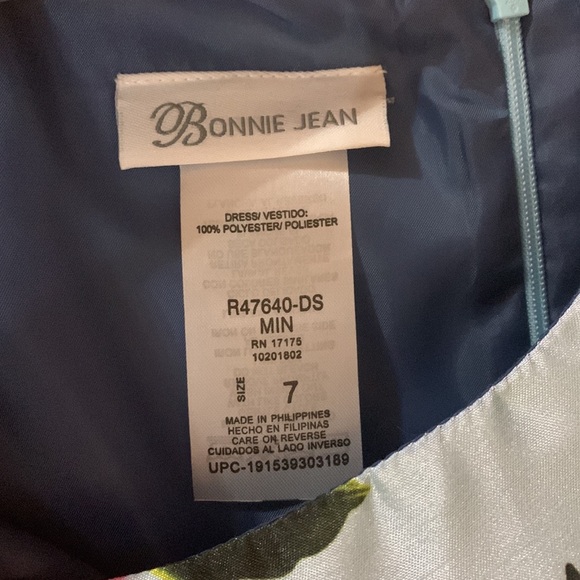 NWOT Bonnie Jean Flower Dress size 7 - Picture 5 of 9